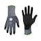 Ge Coated Gloves, Micro Foam Nitrile, Gray/Black, S 1 PR GG217SC - alternate 1